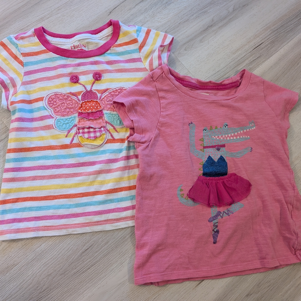Hatley Pink and Multicolor Kids Shirts